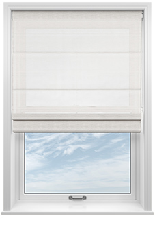 Tanami Voile, Glacier Grey - Twist&Fit Roman Blind